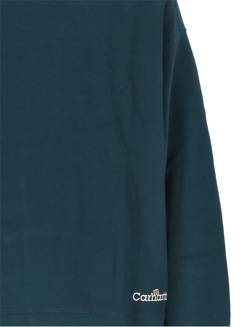 Label Script Sweatshirt CARHARTT WIP | I0344292M1XXMALACHITE